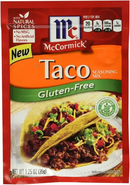 (12 Pack) McCormick Gluten Free Taco Seasoning Mix 1.25 oz ...