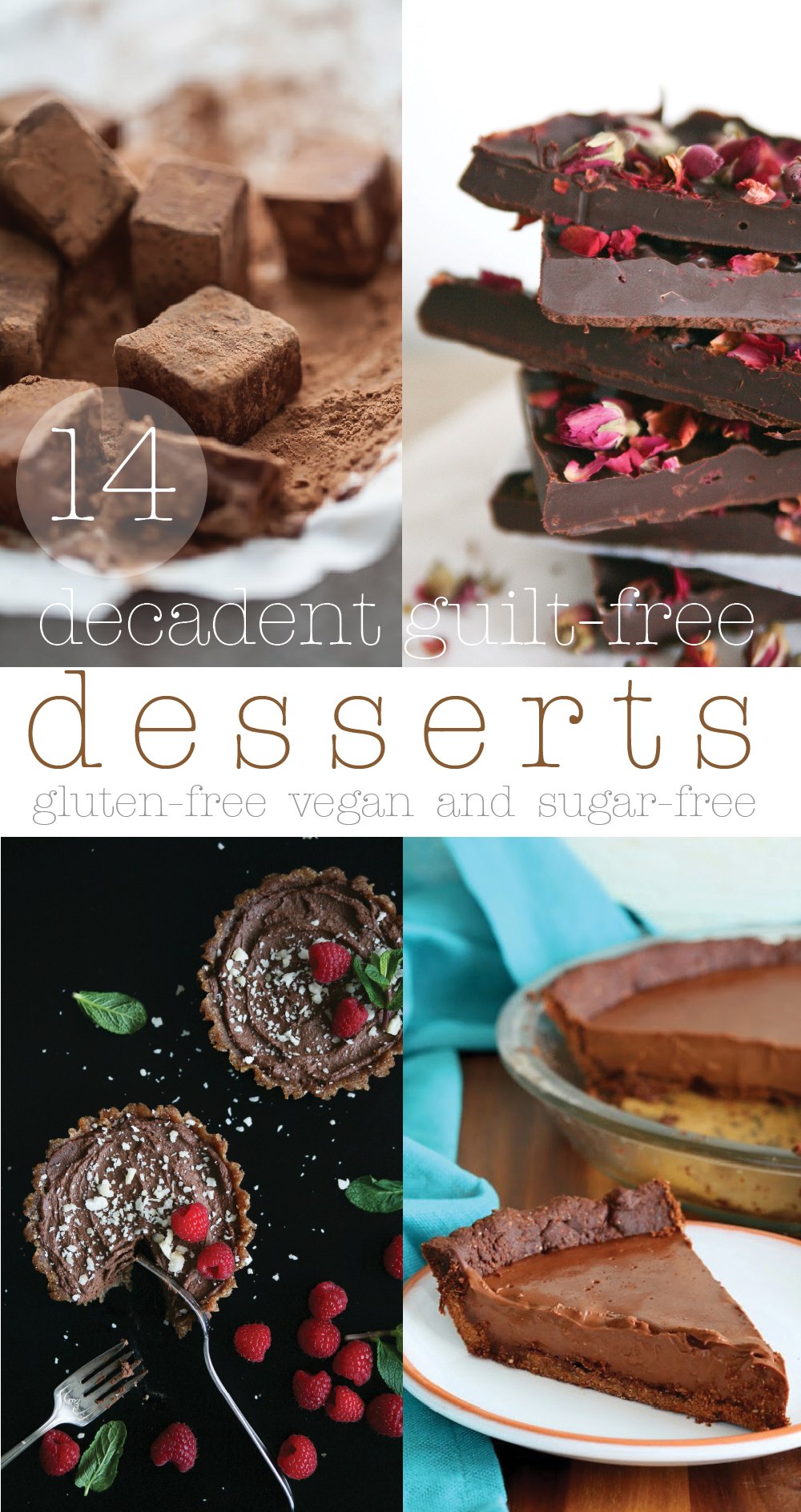 14 Decadent Guilt free sugar free Desserts