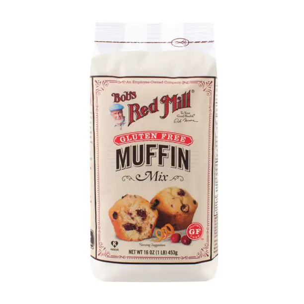 (2 Pack) Bobs Red Mill Gluten Free Muffin Mix, 16 oz