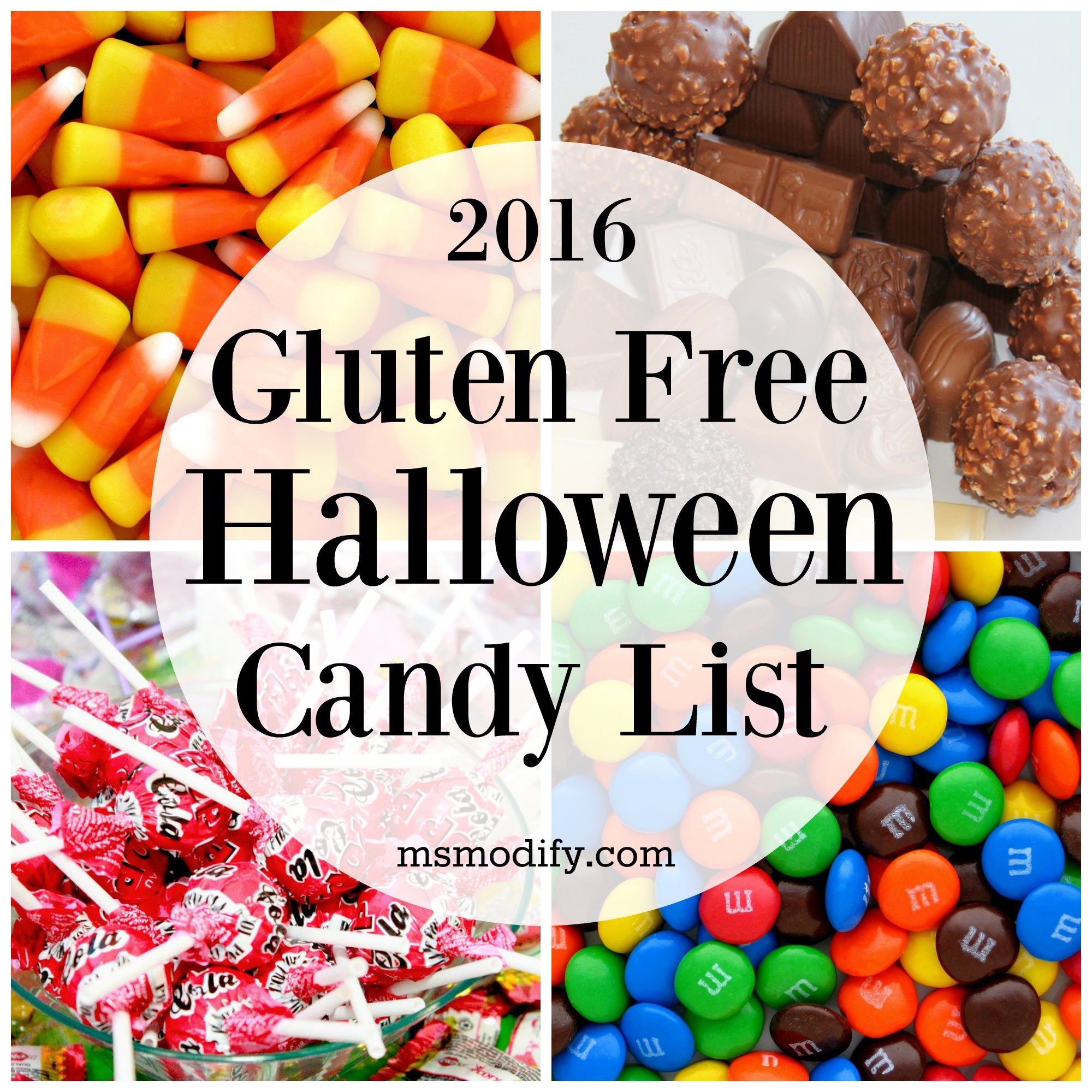 2016 Gluten Free Halloween Candy List