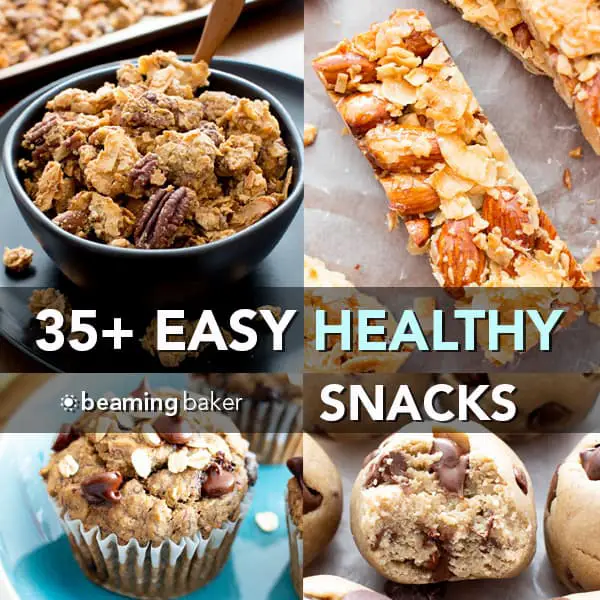35+ Easy Healthy Snack Recipes (Vegan, Gluten