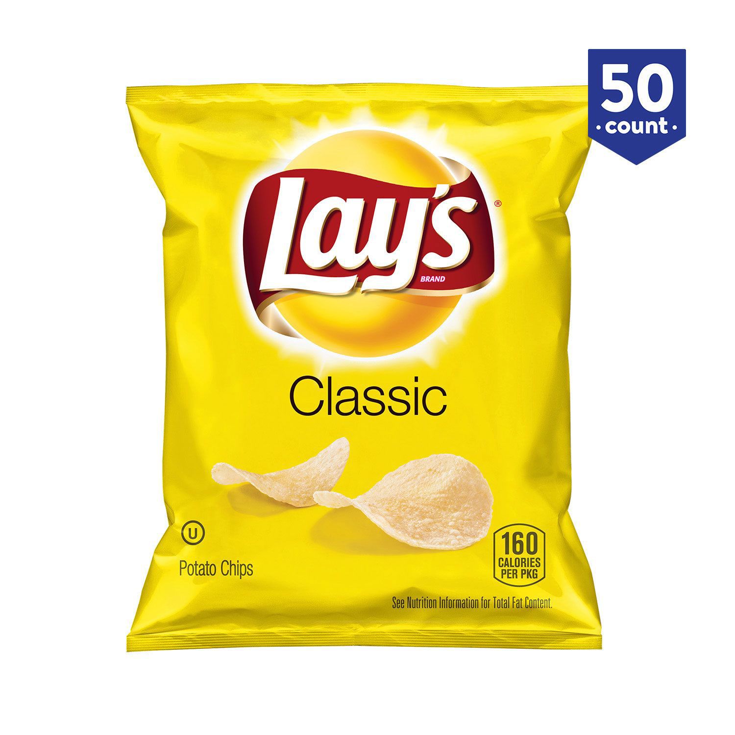(50 pack) Lays Classic Potato Chips Gluten free (1 oz ...