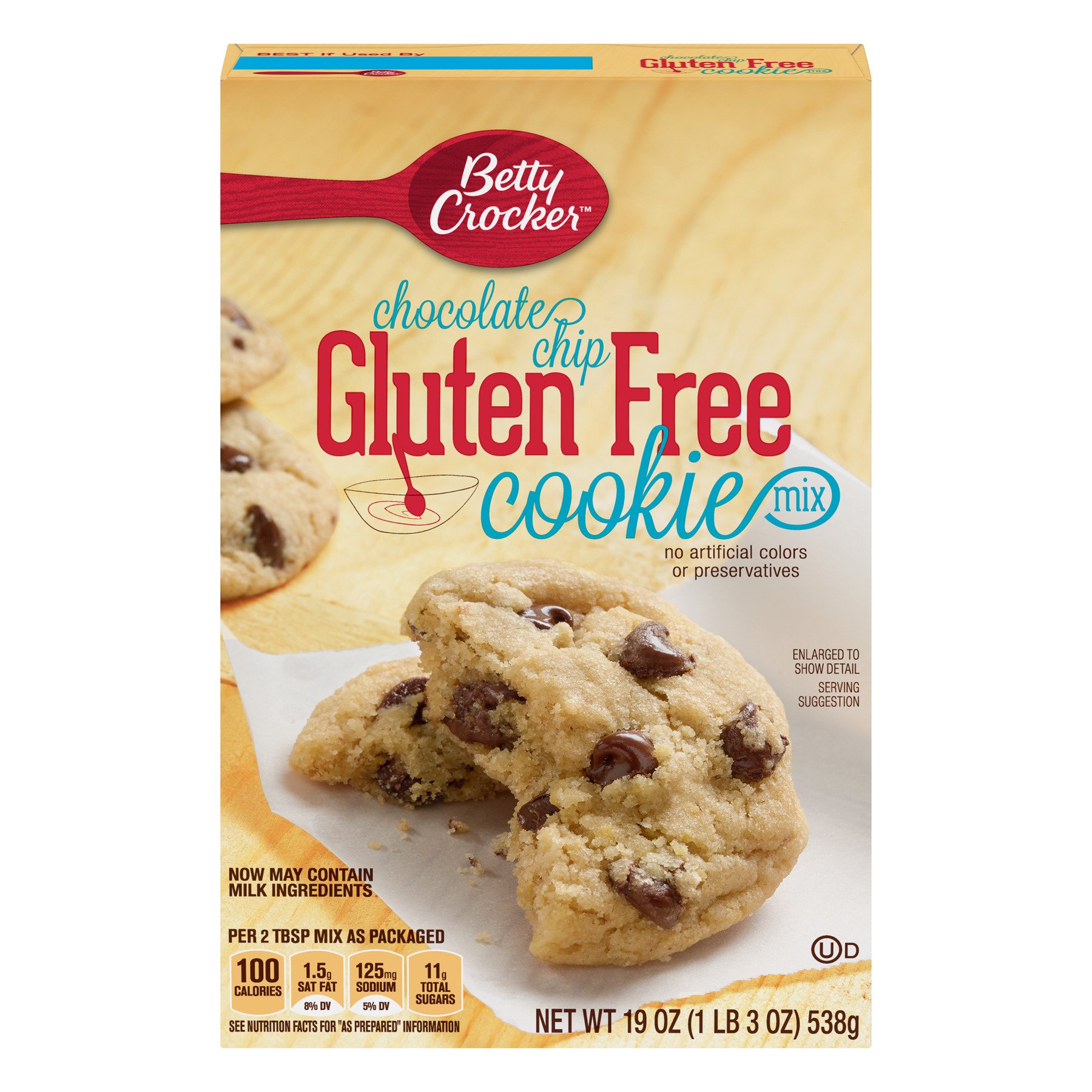 (6 Pack) Betty Crocker Gluten Free Chocolate Chip Cookie Mix, 19 oz ...