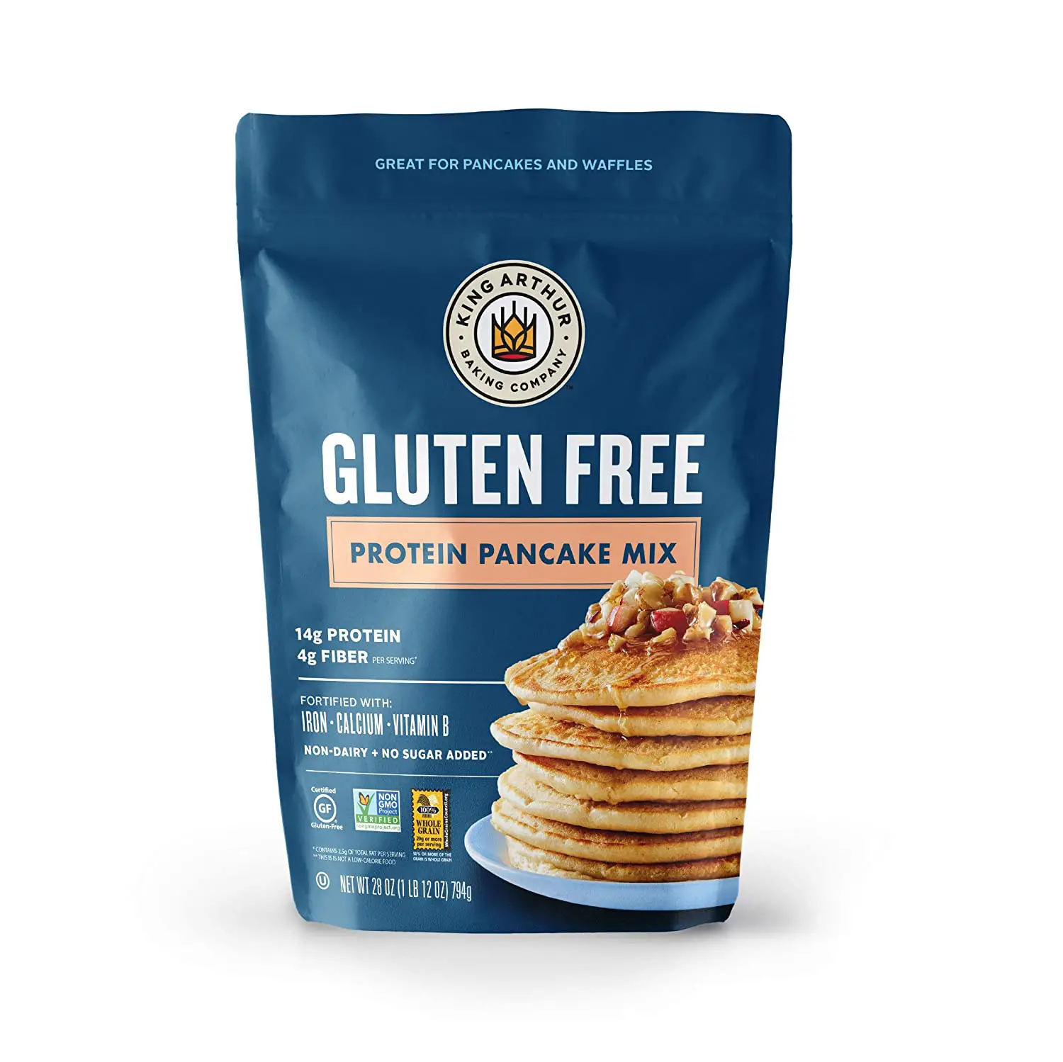 Amazon.com : King Arthur, Gluten Free Protein Pancake Mix, Non