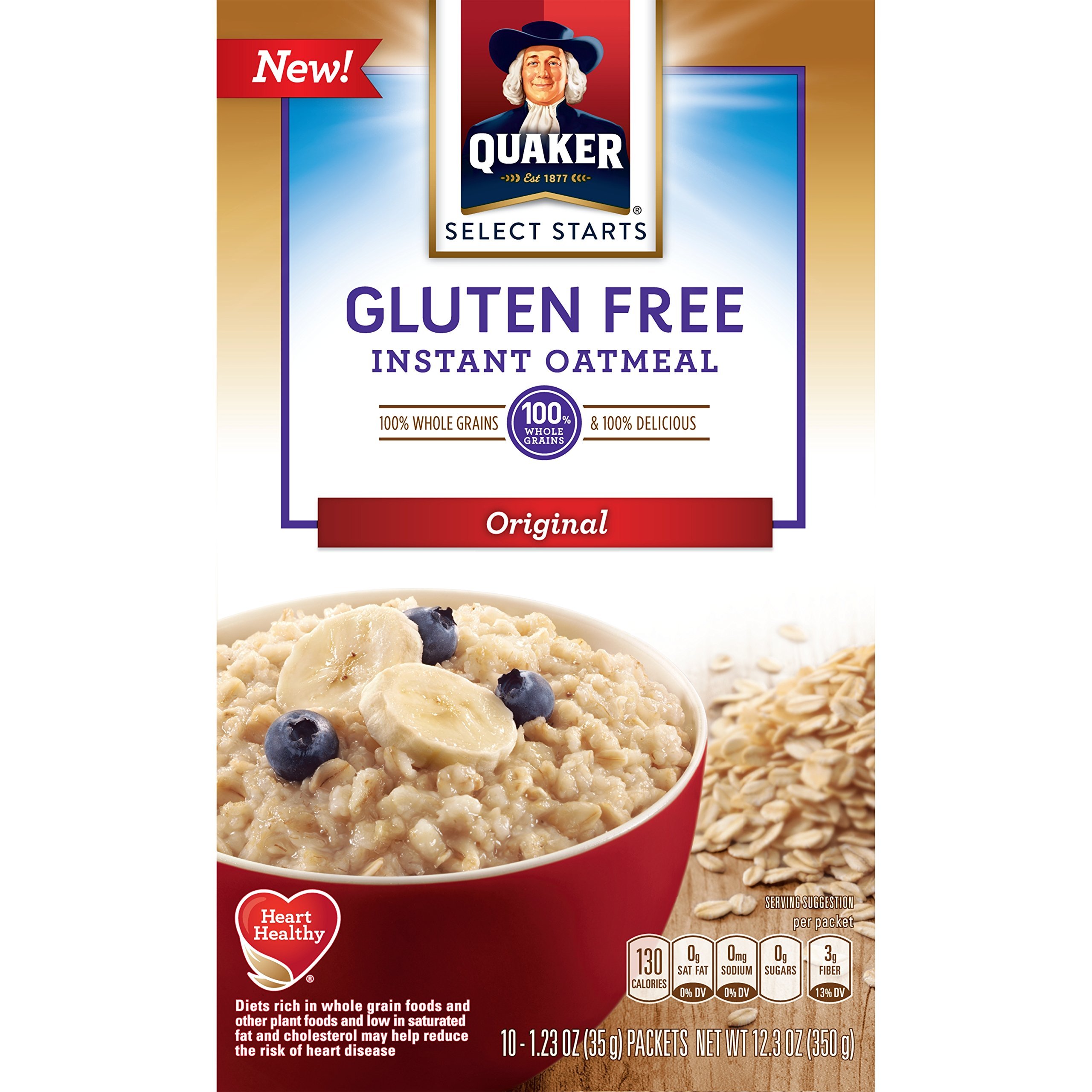 Amazon.com : Quaker Instant Oatmeal, Gluten Free, Maple &  Brown Sugar ...