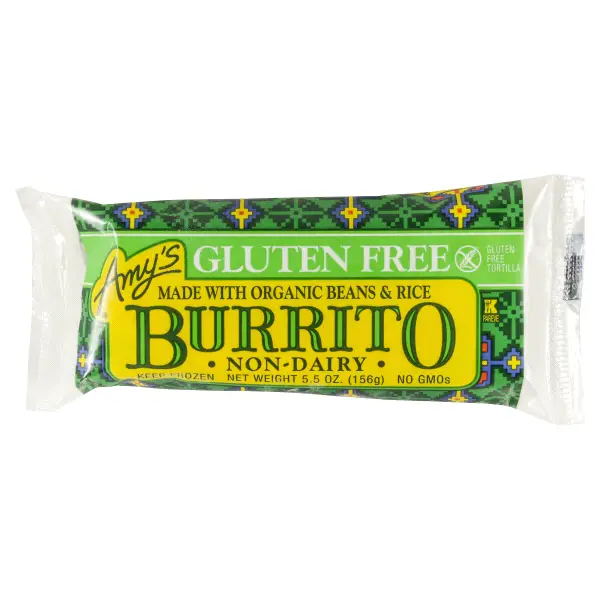 Amys Gluten Free Non Dairy Burrito 6 Oz