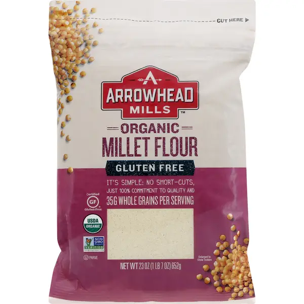 Arrowhead Mills Millet Flour, Organic, Gluten Free (23 oz) from Rainbow ...