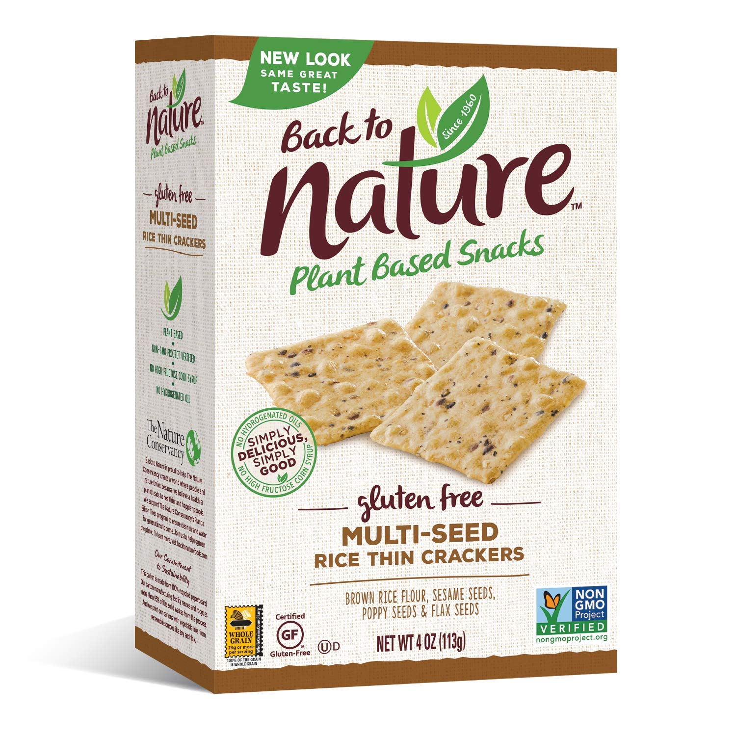 Back to Nature Gluten Free Crackers, Non