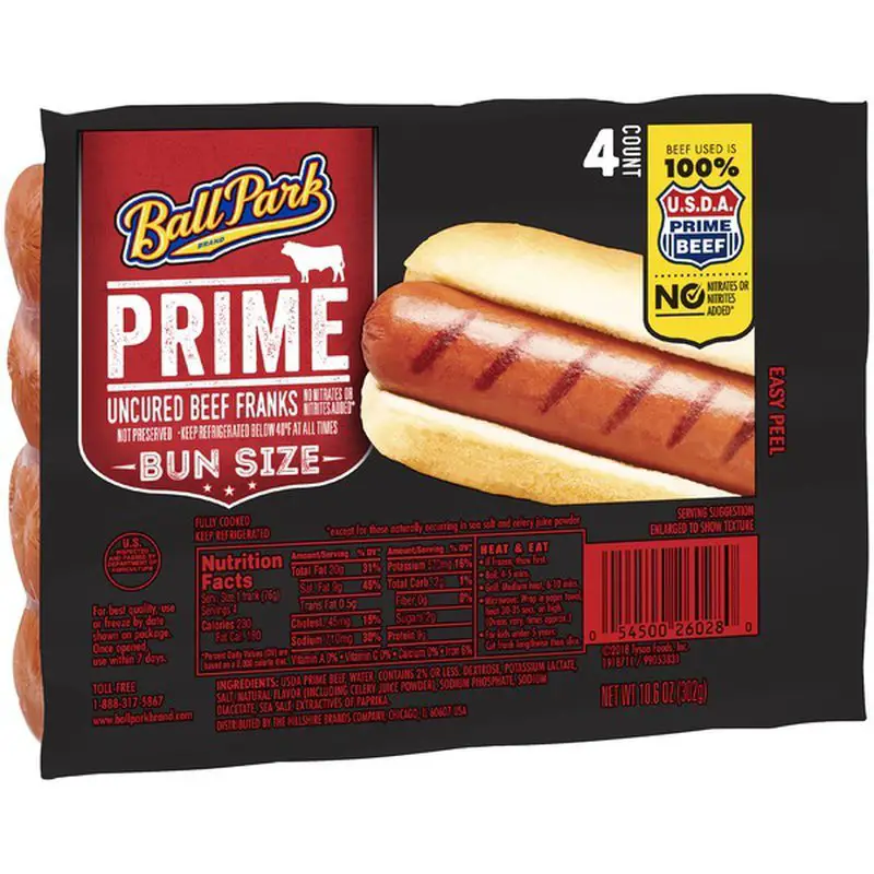Ball Park Prime Uncured Beef Franks (10.6 oz)