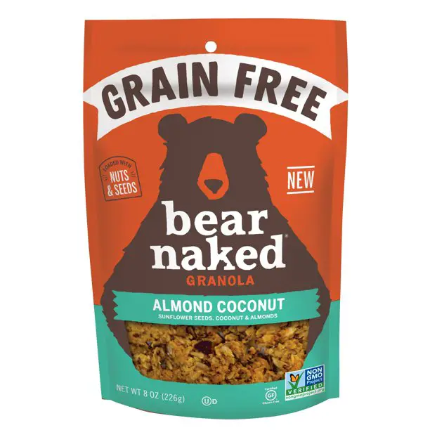 Bear Naked, Grain Free Granola, Gluten Free, Almond Coconut, 8 Oz ...