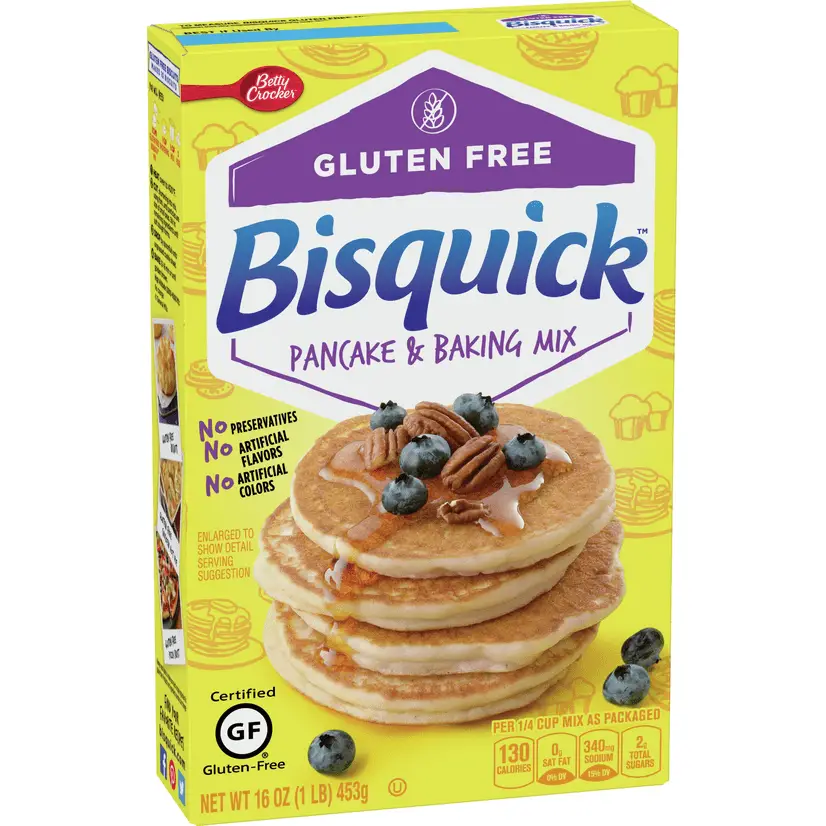 Betty Crocker Bisquick Pancake and Baking Mix, Gluten Free, 16 oz ...