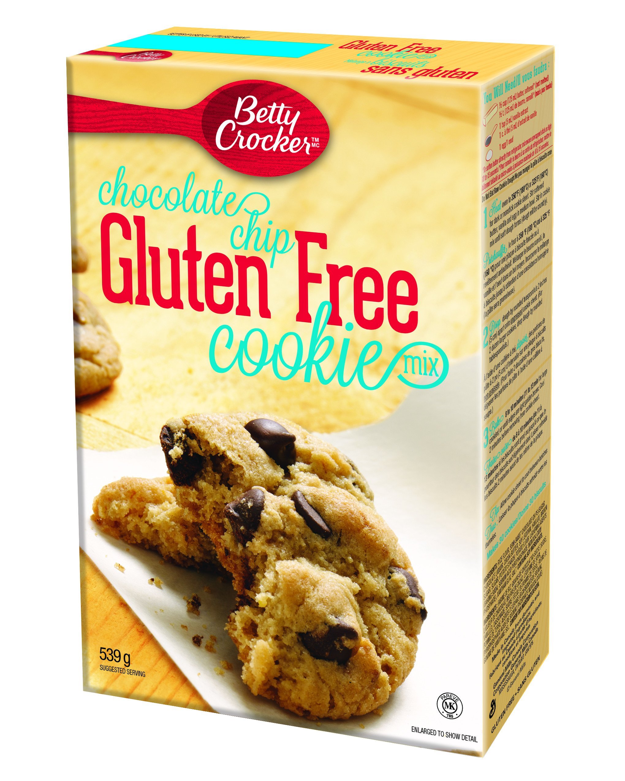 Betty Crocker Gluten Free Cookie Mix Chocolate Chip 539g ...