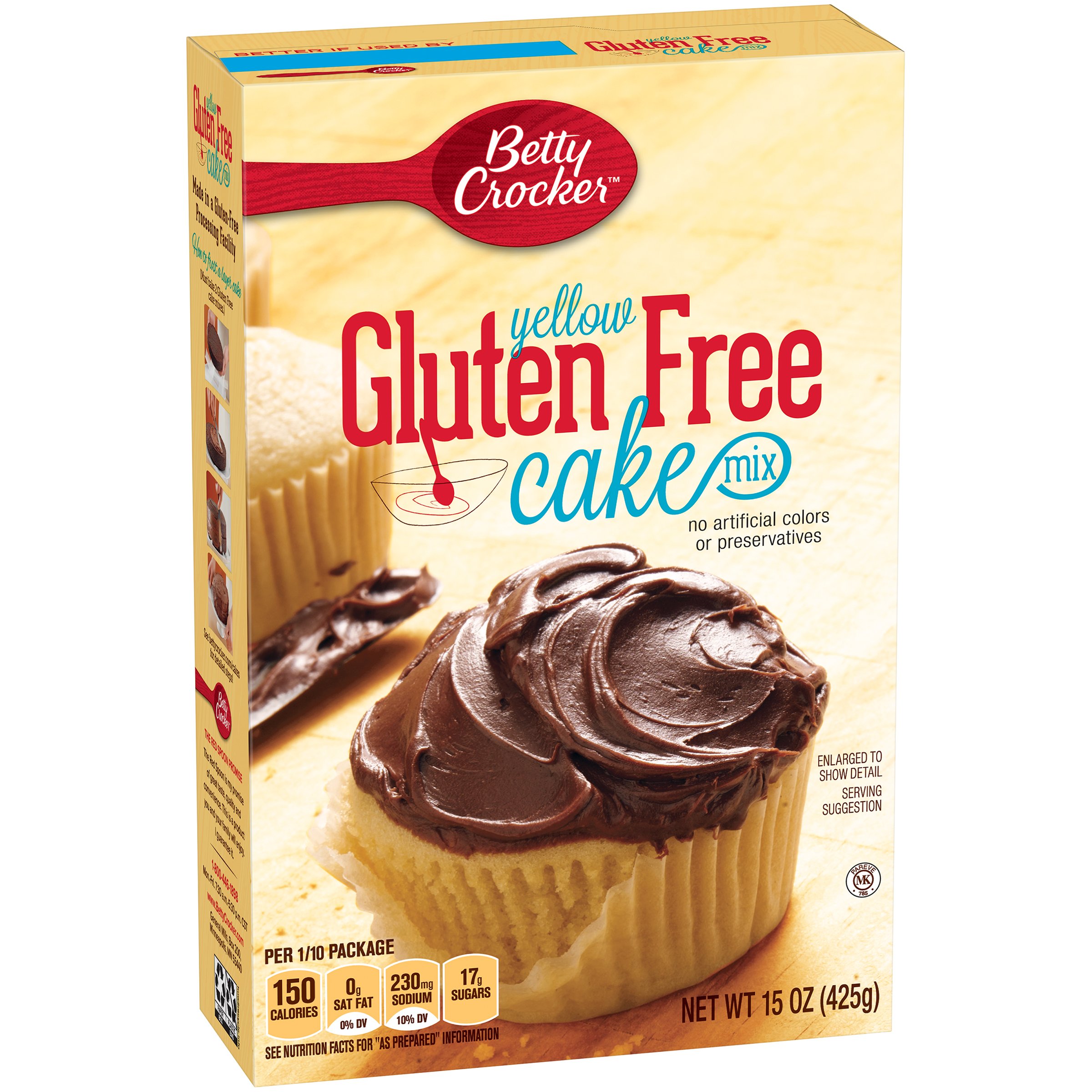 Betty Crocker Gluten Free Yellow Cake Mix, 15 oz. Box