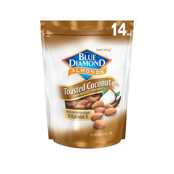 Blue Diamond Gluten Free Almonds, Toasted Coconut, 14 ...