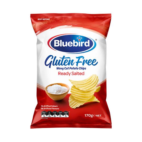 Bluebird Gluten Free Potato Chips Ready Salted 170g Prices