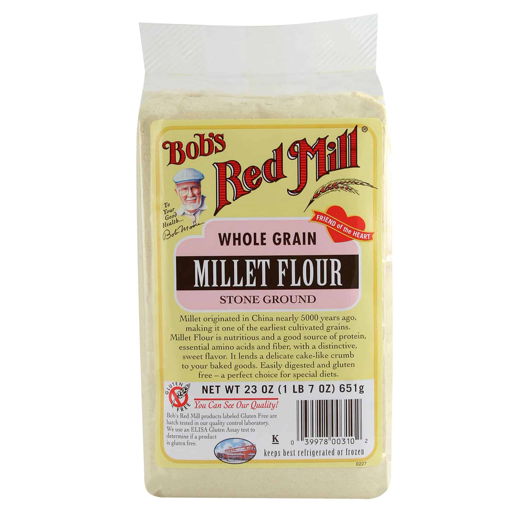 Bobs Red Mill Gluten Free Whole Grain Millet Flour  23 oz.