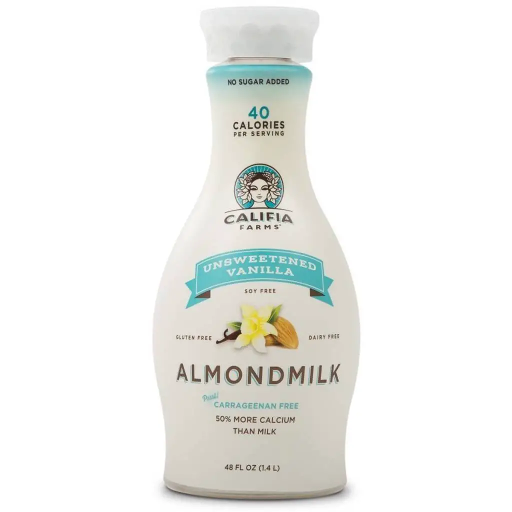 Califia Farms Dairy &  Gluten Free Unsweetened Vanilla Almond Milk 48 OZ ...