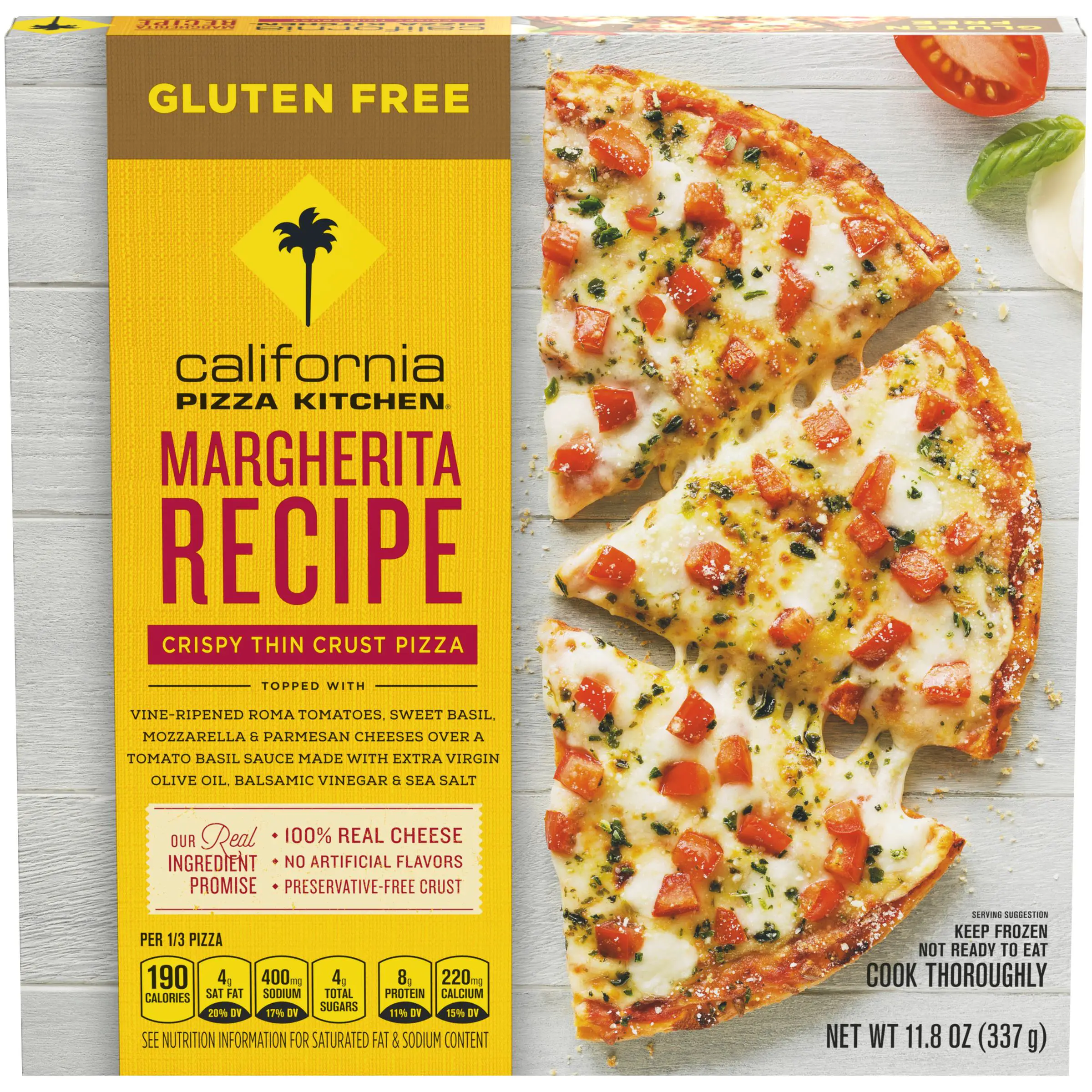 CALIFORNIA PIZZA KITCHEN Gluten Free Crispy Thin Crust Frozen Pizza ...