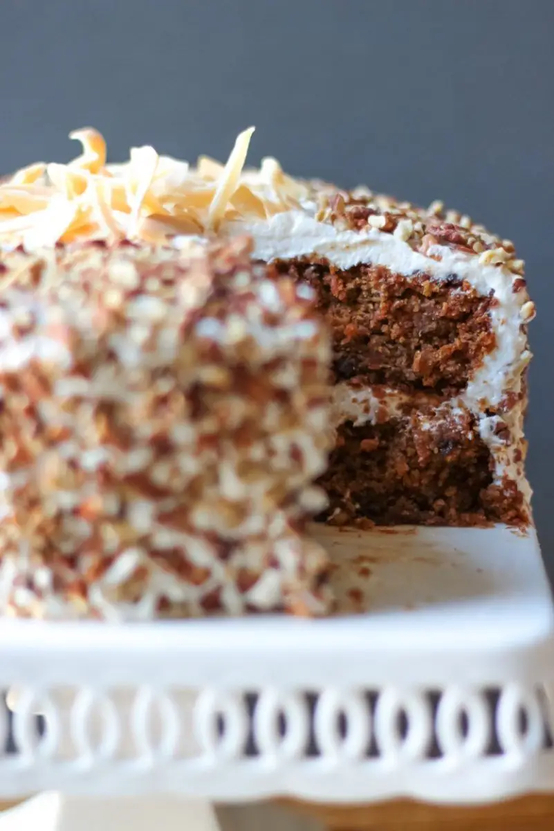 Carrot Cake with Cream Cheese Frosting (gluten free, grain ...
