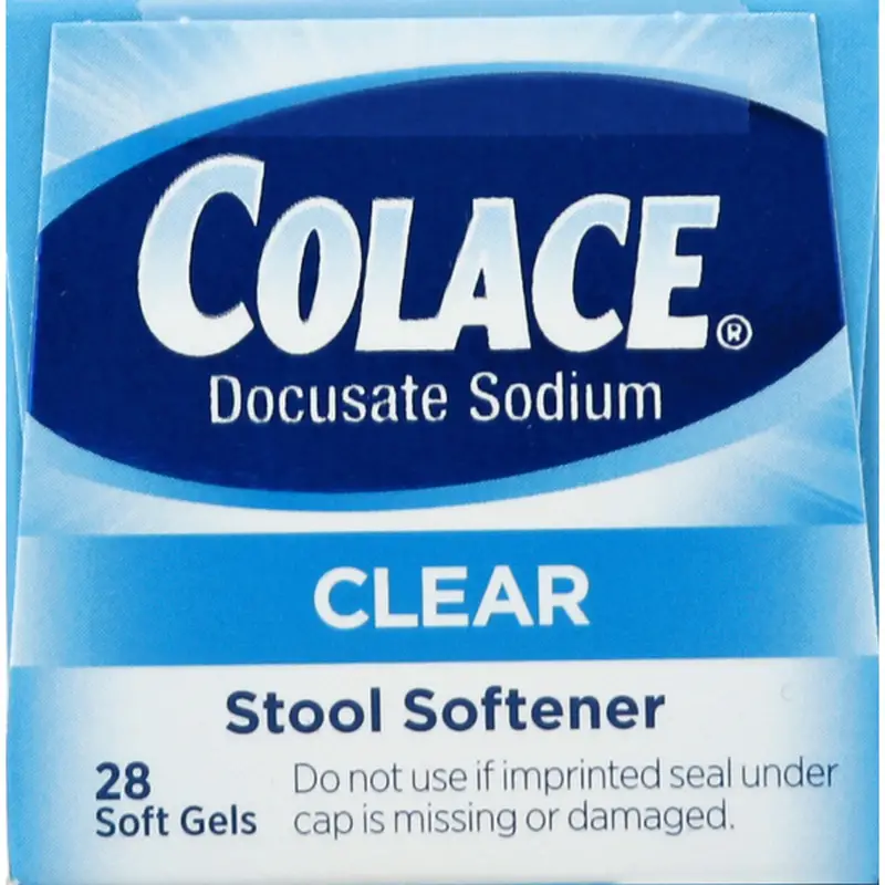 Colace Stool Softener, 50 mg, Clear Soft Gels (28 each) Delivery or ...