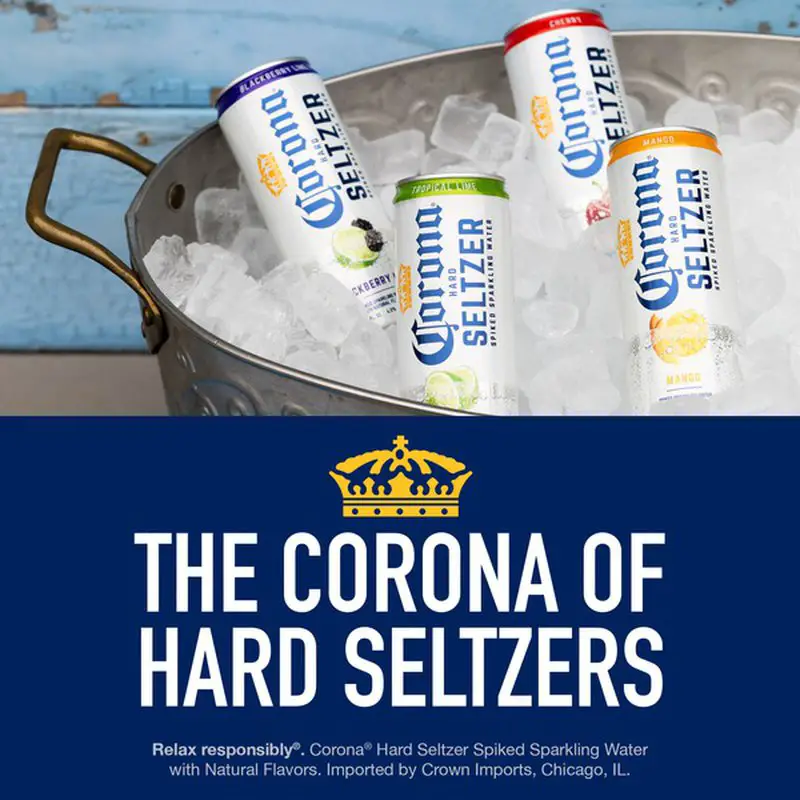 Corona Hard Seltzer Gluten Free Variety Pack with Tropical Lime, Mango ...