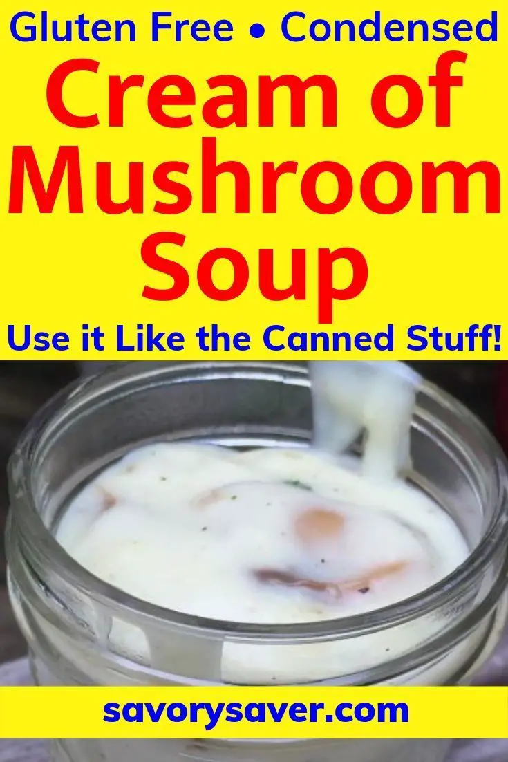 Cream of Mushroom Soup Substitute  Easy and Gluten Free ...