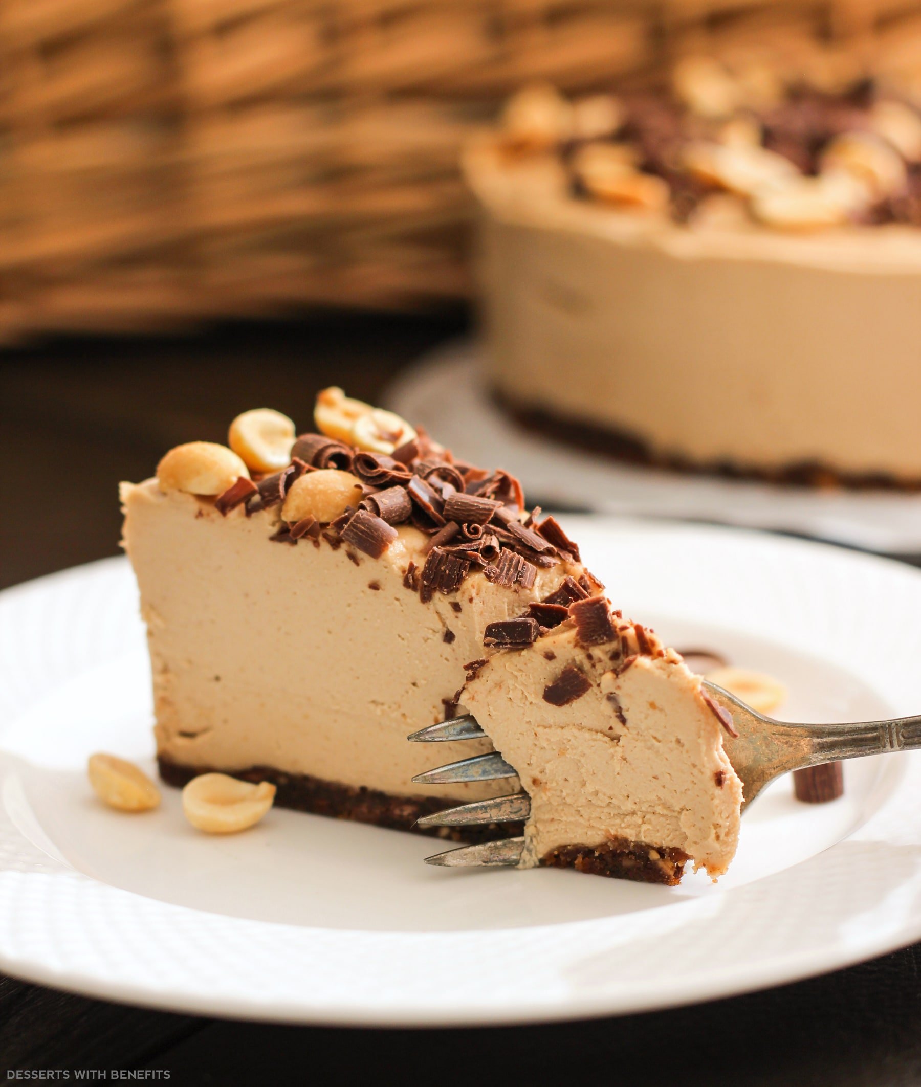 Desserts With Benefits Healthy Chocolate Peanut Butter Raw Cheesecake ...