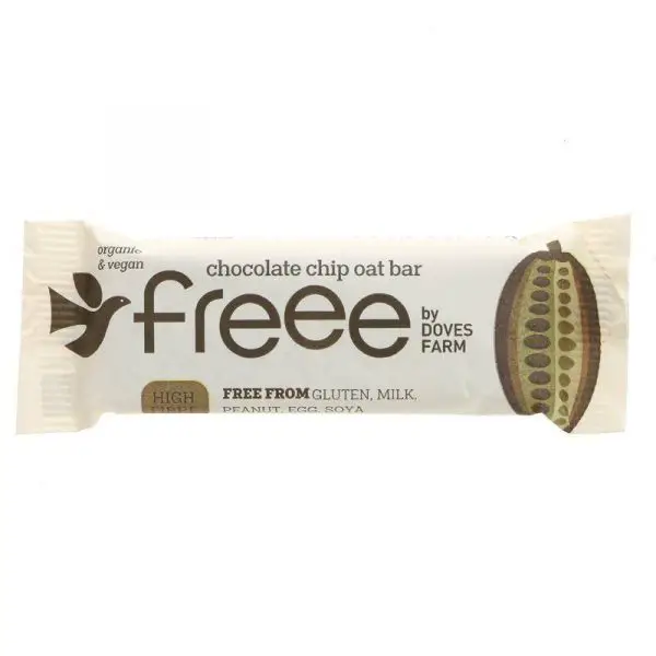 Doves Farm Organic Gluten Free Chocolate Chip Oat Bars 35g  L