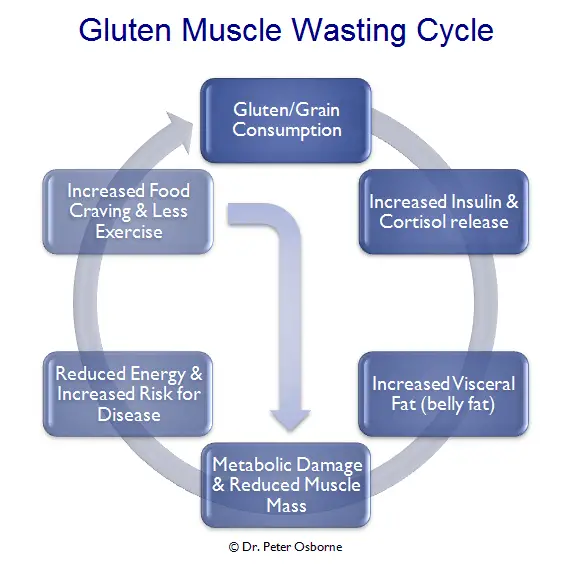 Eating Gluten Causes Weight Gain &  Muscle Pain