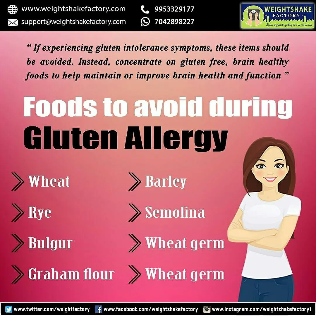 Foods To Avoid During Gluten Allergy https://www.instagram.com/p ...