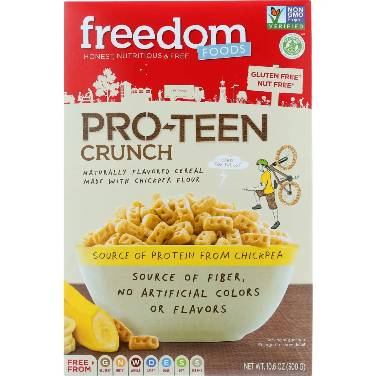 Freedom Foods Cereal Pro Teen Crunch Gluten Free 10.6 oz case of 5 ...