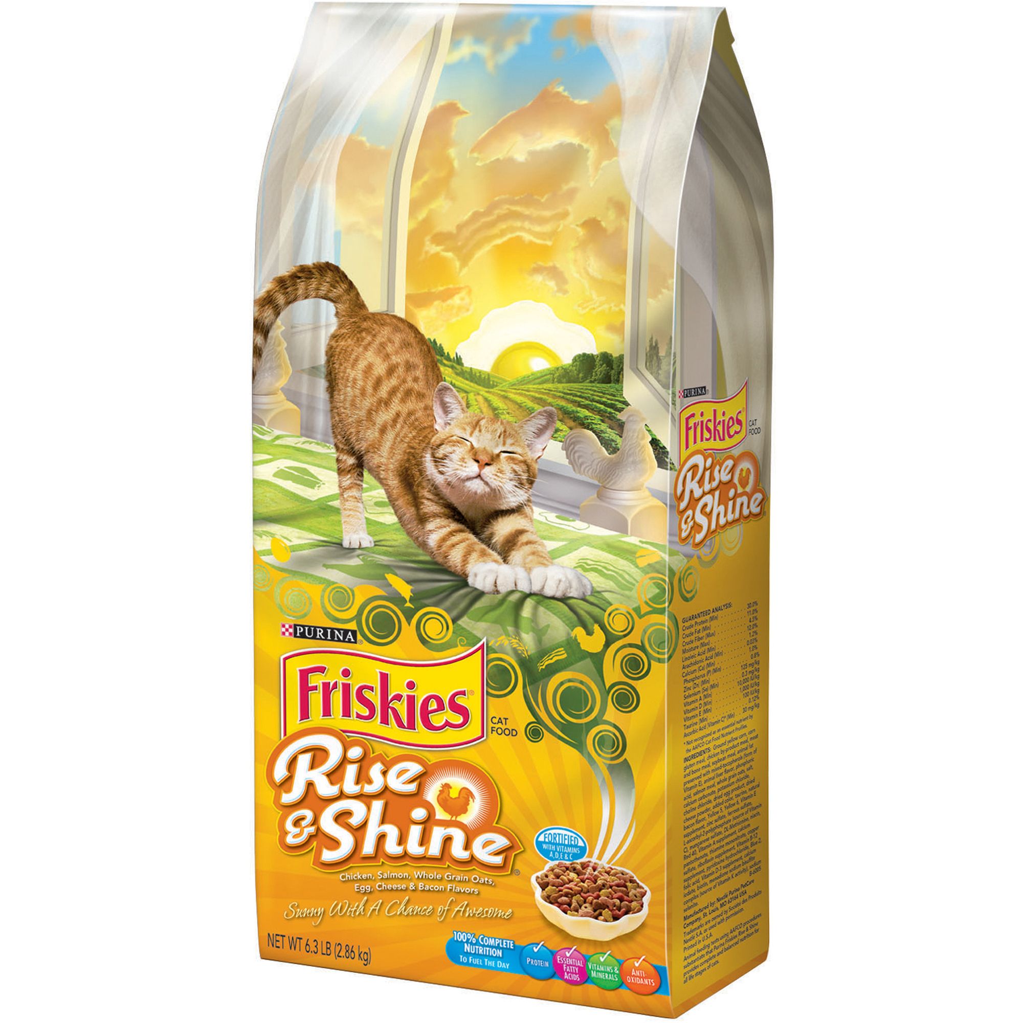 Friskies Dry Cat Food Rise and Shine 6.3 lb