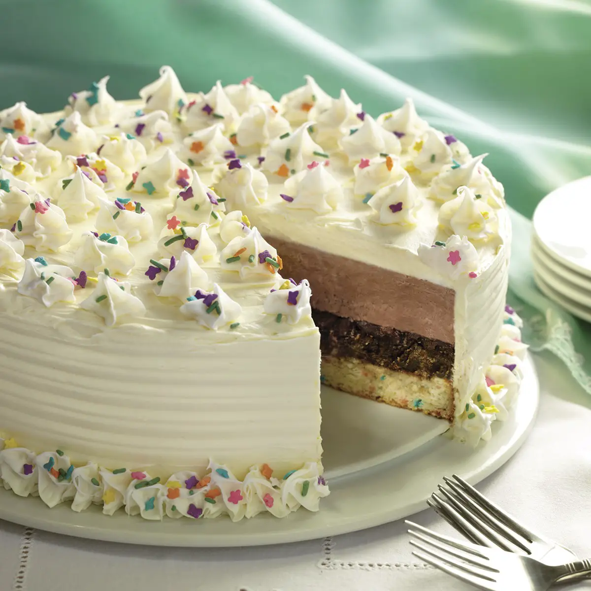 Funfetti® Spring Ice Cream Cake