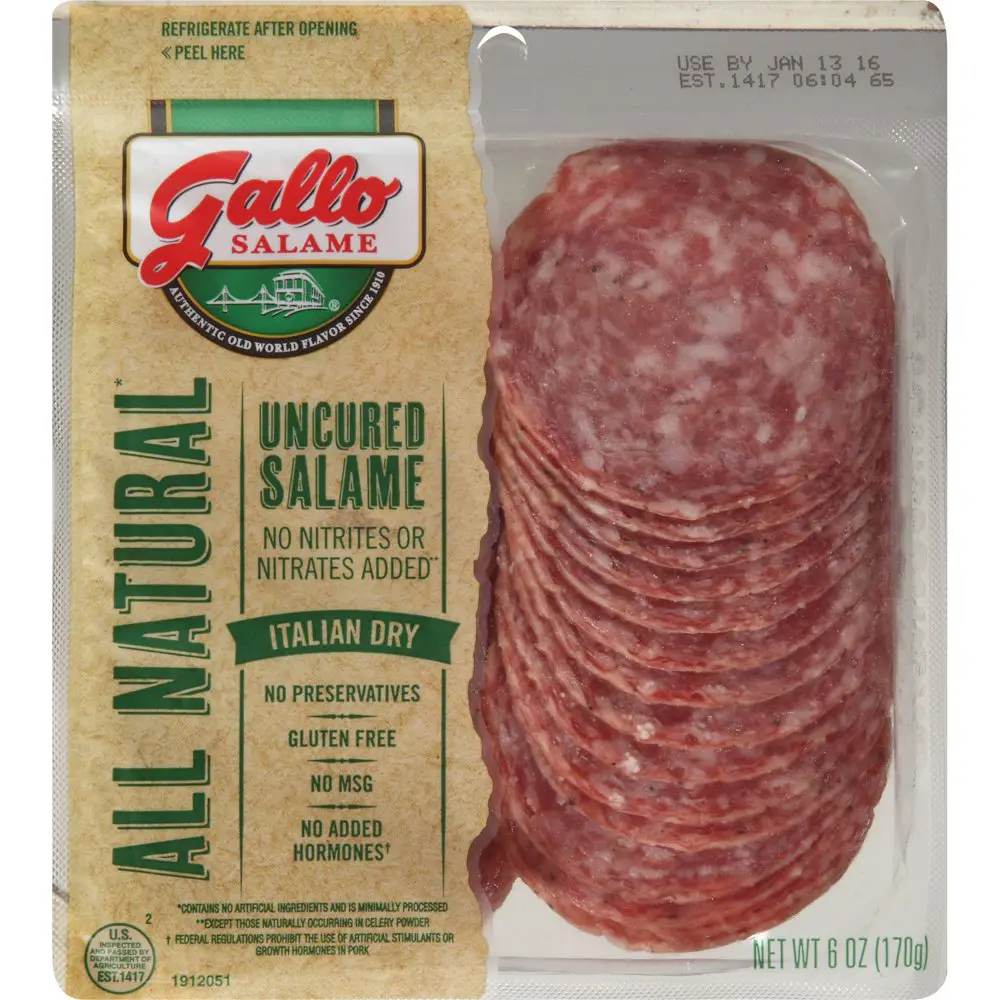 Gallo Salame® All Natural Italian Dry Uncured Salami, 6 oz