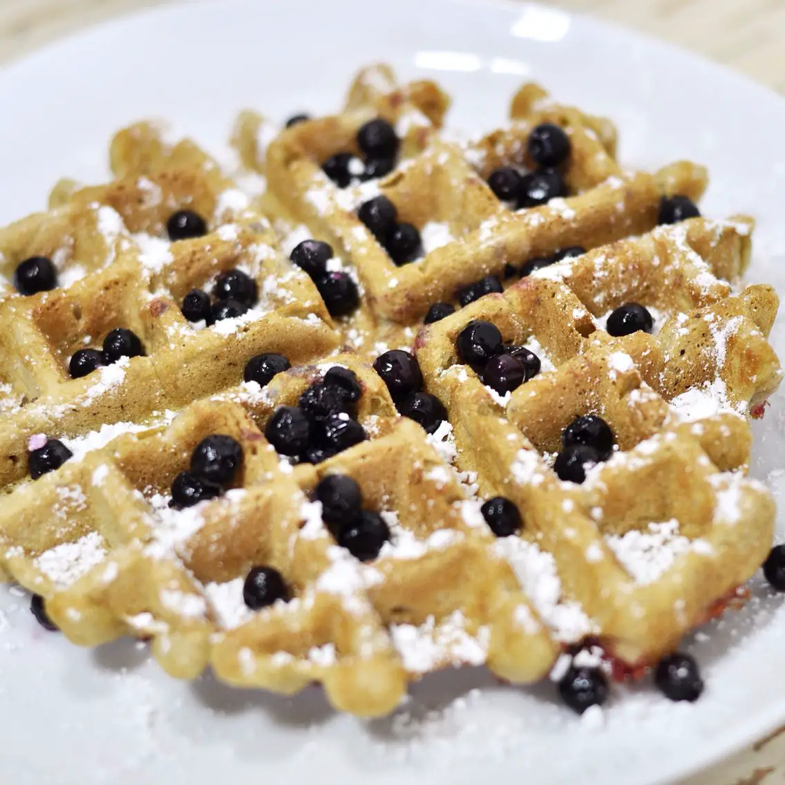 Gluten and dairy free waffles.