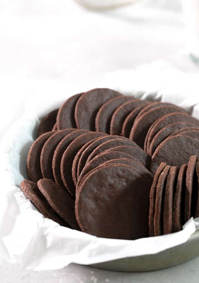 Gluten Free Chocolate Wafer Cookies