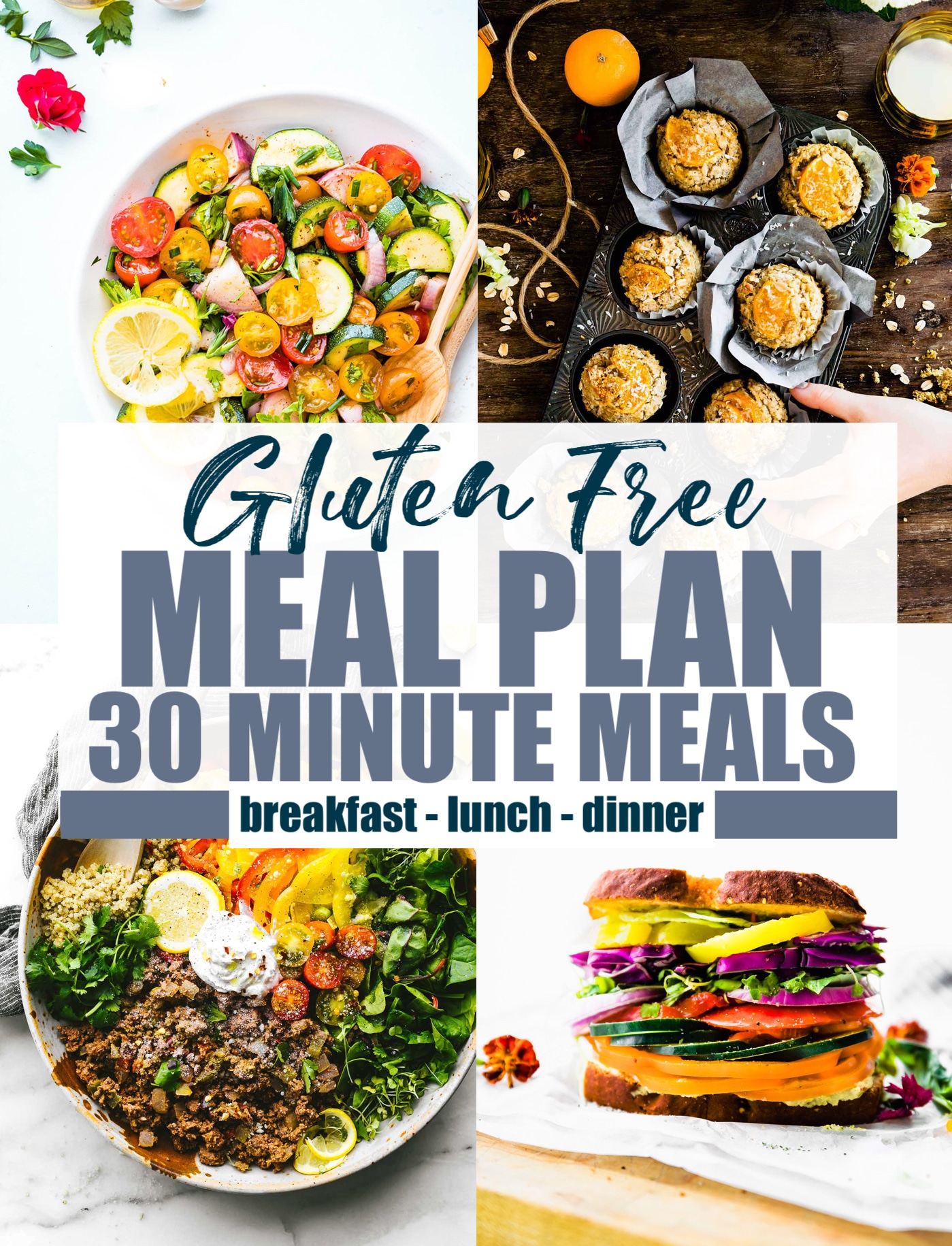 Gluten Free Meal Plan with 30 Minute Meals (or Less!)