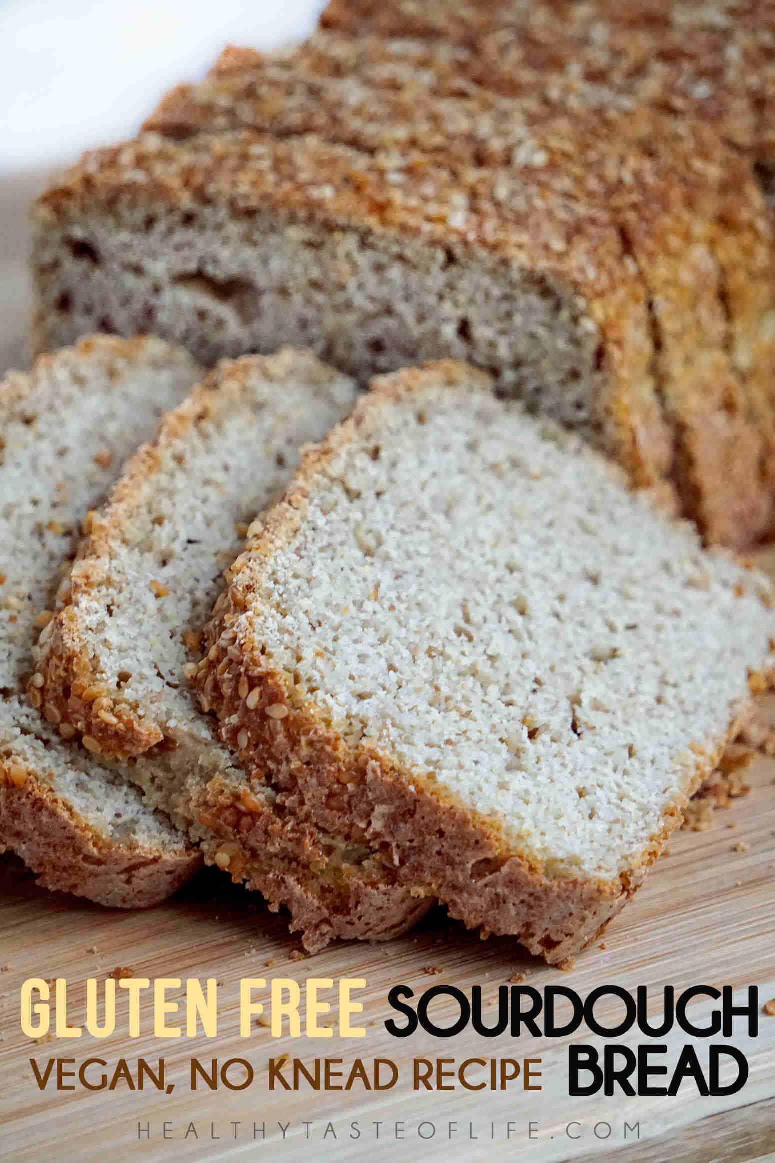 Gluten Free Sourdough Bread Recipe (Vegan Yeast Free, Dairy Free Egg ...
