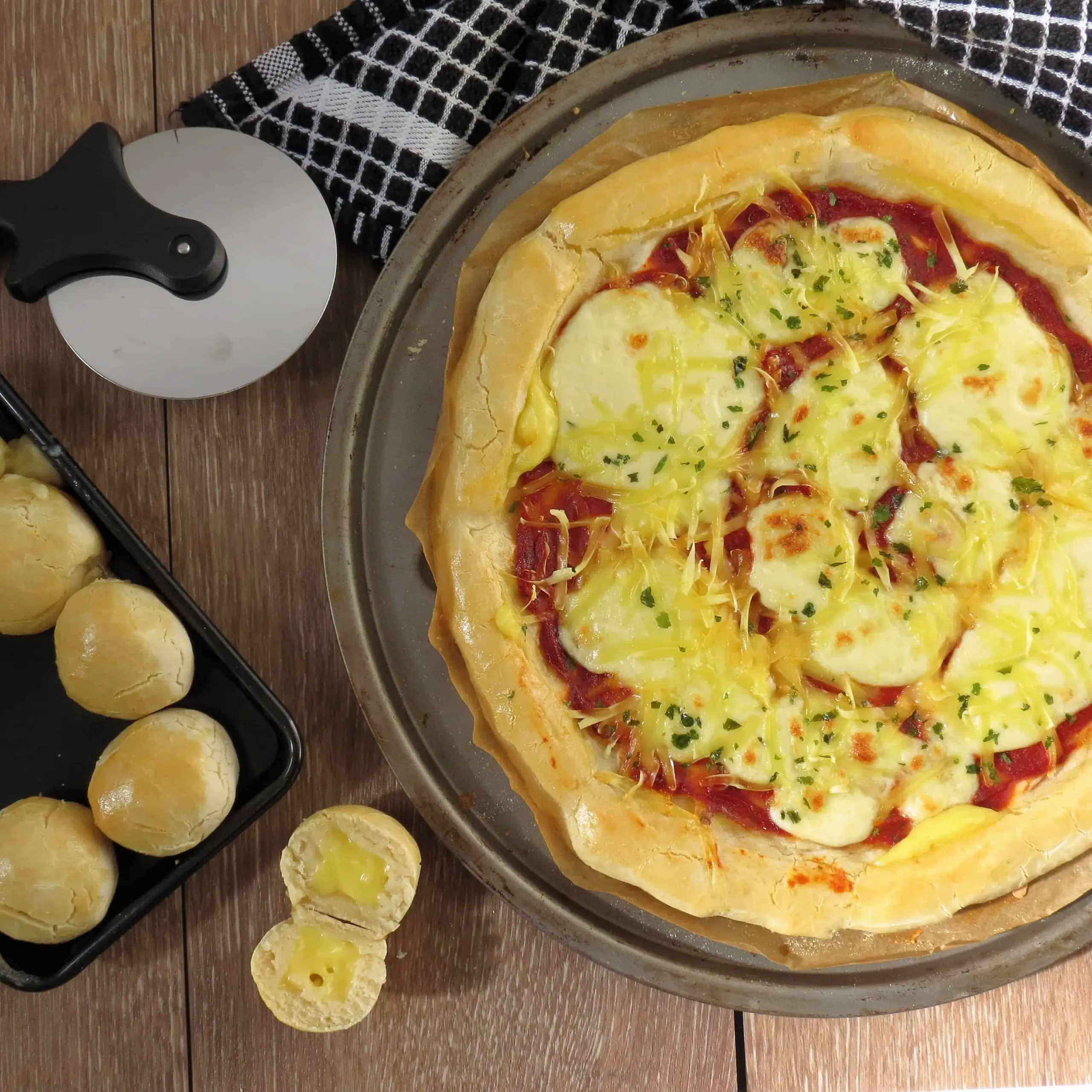 Gluten Free Stuffed Crust Pizza  a real family favourite