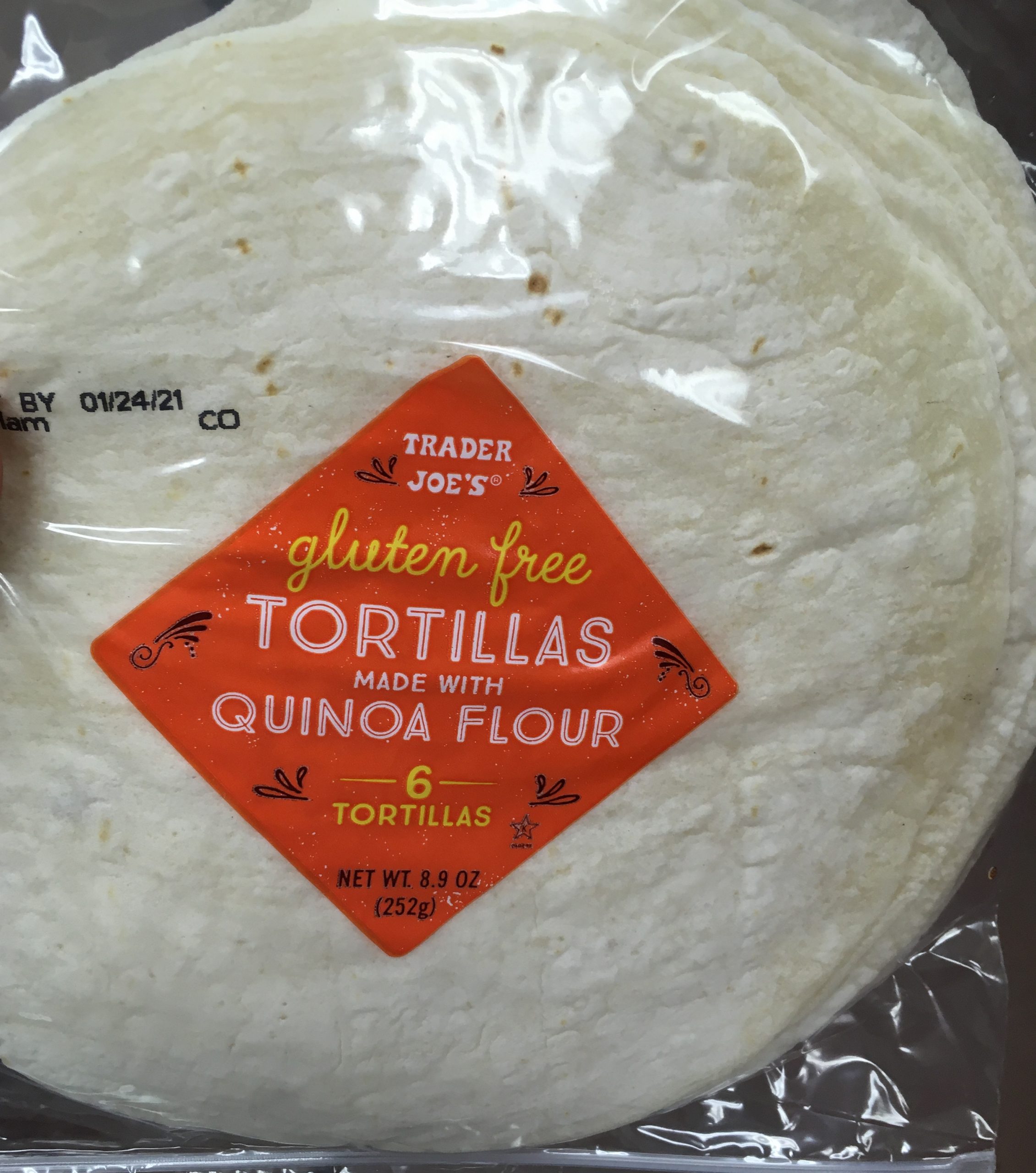 Gluten Free Tortillas, w/ Trader Joe