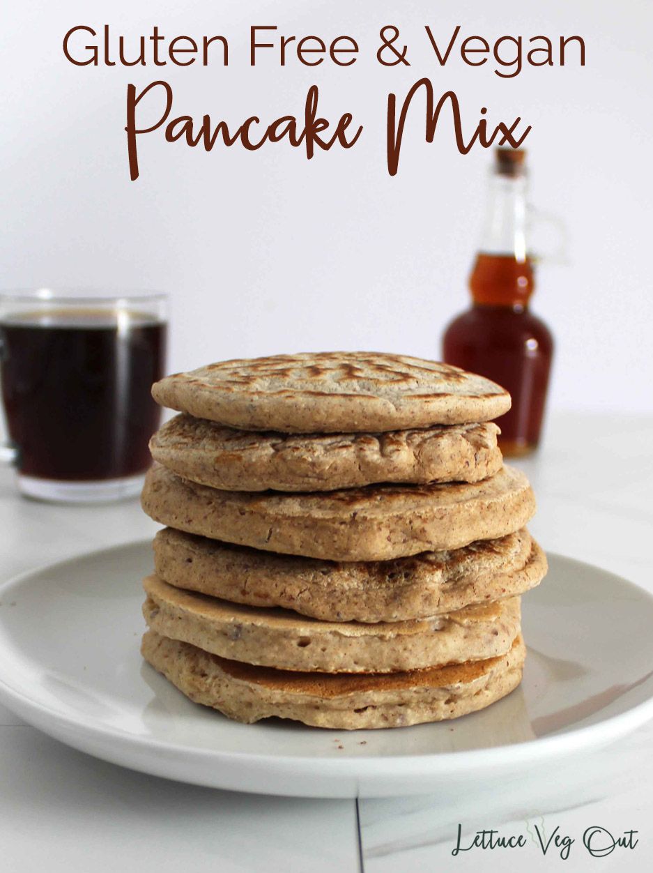 Gluten Free Vegan Pancake Mix Recipe for Fluffy Pancakes ...