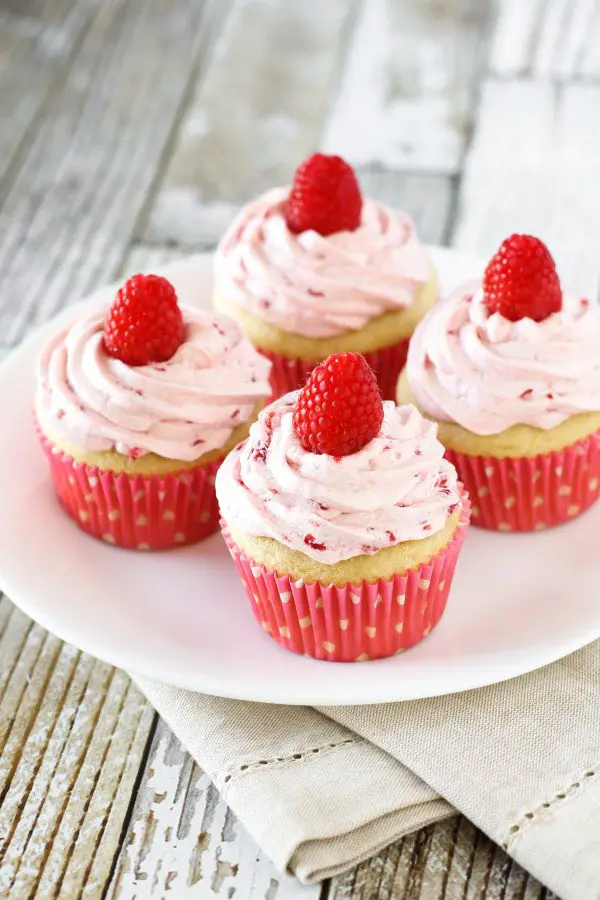 gluten free vegan raspberry vanilla cupcakes