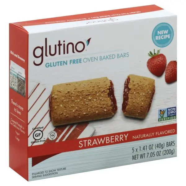 Glutino Gluten Free Strawberry Breakfast Bars 7.05 Oz 5 Ct ...