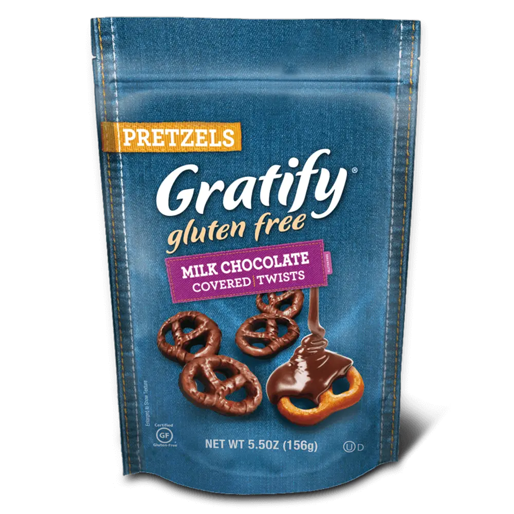 Gratify Gluten Free Milk Chocolate Covered Pretzel Twists, 5.5 Oz ...