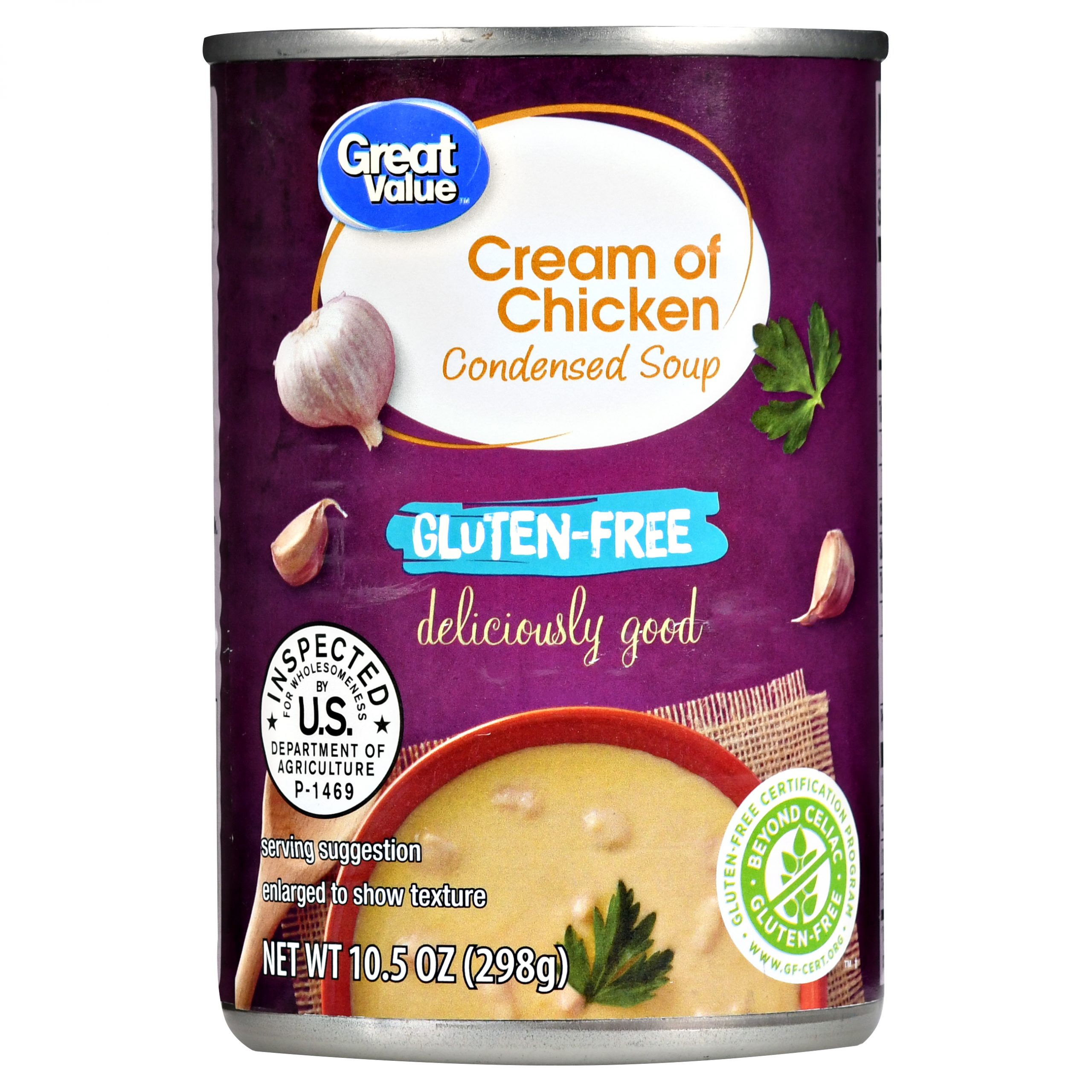 Great Value Gluten Free Cream of Chicken Condensed Soup, 10.5 oz ...