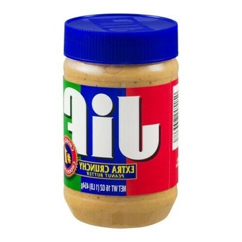 Jif Extra Crunchy Peanut Butter, 16 Ounce
