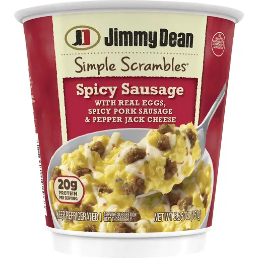 Jimmy Dean Simple Scrambles® Spicy Sausage Breakfast Cups ...