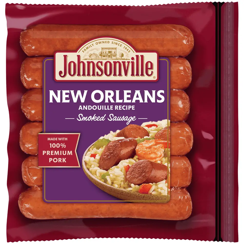 Johnsonville New Orleans Andouille Smoked Sausages 6 Count, 14 oz ...