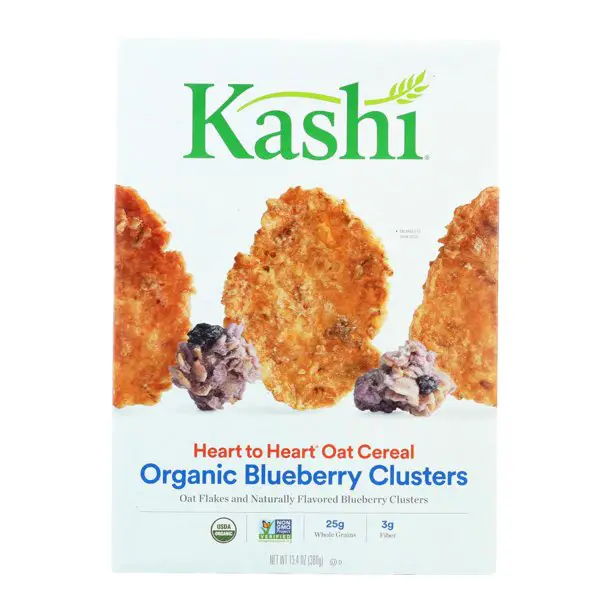 Kashi Organic Blueberry Clusters Oat Cereal, 13.4 Oz, 10Ct
