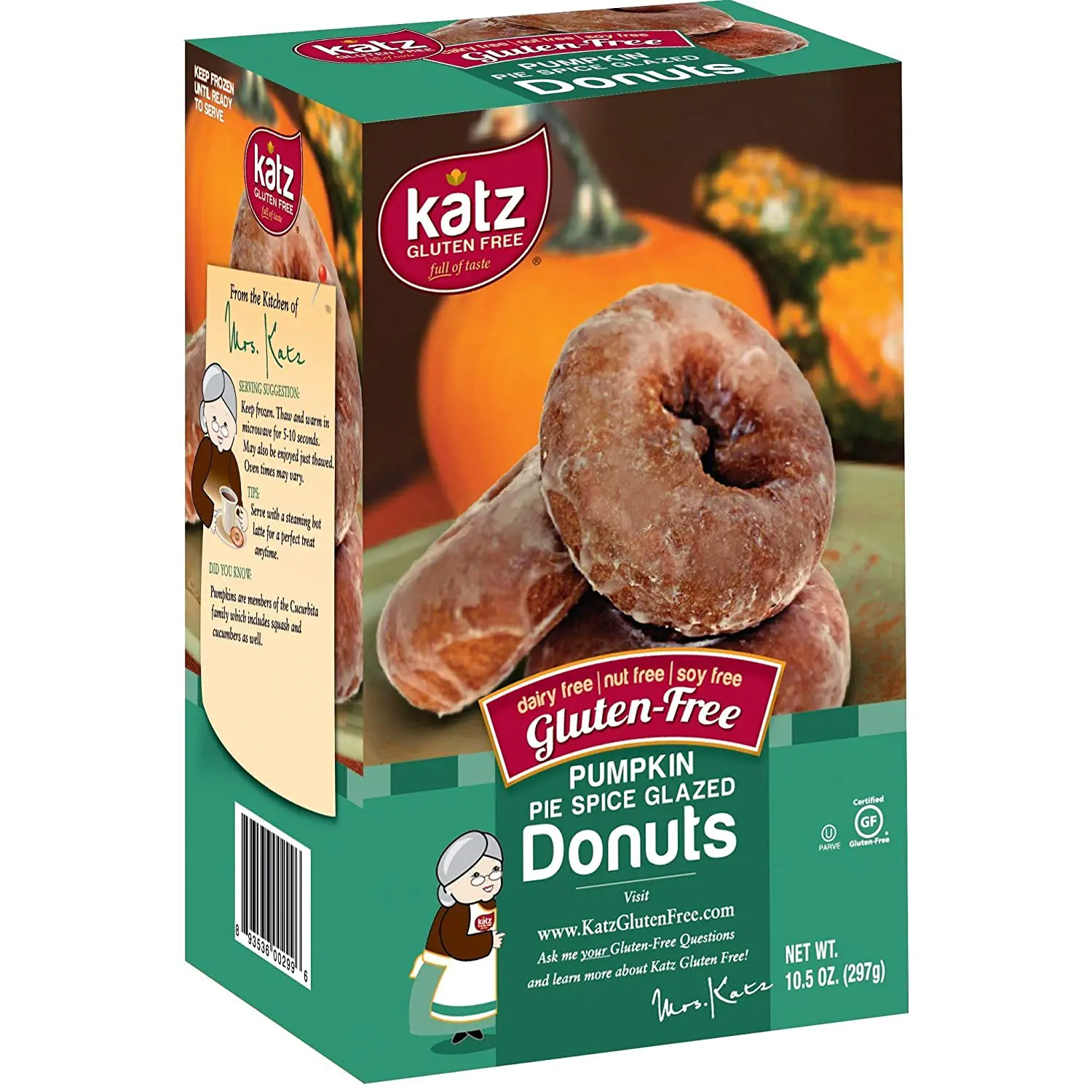 Katz Gluten Free Pumpkin Spice Glazed Donuts